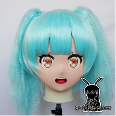 (RB326)Customize Full Head Quality Handmade Female/Girl Resin Japanese Anime Cartoon Character Kig Cosplay Kigurumi Mask